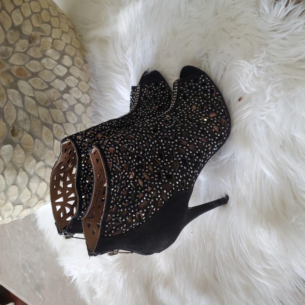 Zigi soho black studded open toe bootie size 7.5 - Picture 11 of 17
